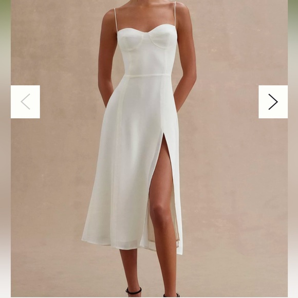 Reformation Juliette dress size 2 ivory - Picture 3 of 10